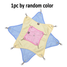 Load image into Gallery viewer, Sqinans Rodent Hammock Square Shape Summer Breathable Mesh Bed Chinchilla Hammock For Rat Hamster Ferret Small Animals Swing Toy