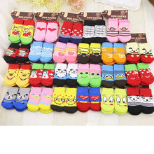 Load image into Gallery viewer, Top Grand Arrival Fashion 4Pcs Cute Puppy Dogs Pet Knits Socks Skid Bottom Mini Dog Socks Warm Sock
