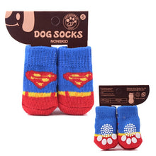 Load image into Gallery viewer, Top Grand Arrival Fashion 4Pcs Cute Puppy Dogs Pet Knits Socks Skid Bottom Mini Dog Socks Warm Sock
