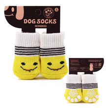 Load image into Gallery viewer, Top Grand Arrival Fashion 4Pcs Cute Puppy Dogs Pet Knits Socks Skid Bottom Mini Dog Socks Warm Sock
