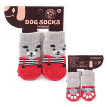 Load image into Gallery viewer, Top Grand Arrival Fashion 4Pcs Cute Puppy Dogs Pet Knits Socks Skid Bottom Mini Dog Socks Warm Sock
