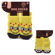 Load image into Gallery viewer, Top Grand Arrival Fashion 4Pcs Cute Puppy Dogs Pet Knits Socks Skid Bottom Mini Dog Socks Warm Sock
