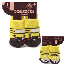 Load image into Gallery viewer, Top Grand Arrival Fashion 4Pcs Cute Puppy Dogs Pet Knits Socks Skid Bottom Mini Dog Socks Warm Sock
