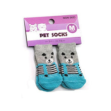 Load image into Gallery viewer, Top Grand Arrival Fashion 4Pcs Cute Puppy Dogs Pet Knits Socks Skid Bottom Mini Dog Socks Warm Sock
