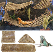 Load image into Gallery viewer, Seaweed Lizard Hammock Swing Pet Lounger Reptile Toy Hanging Bed Mat Small Hermit Crabs Geckos Bed Mats Pet Reptile Accessories
